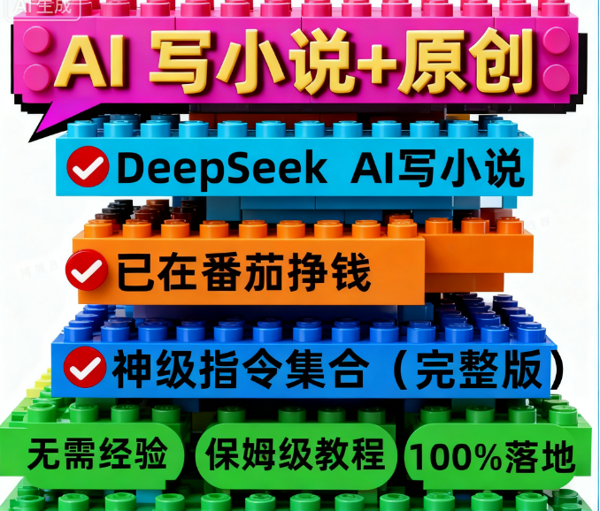 DeepSeek AI写小说课程从0-1全过程指令词思维指南-教程-优优云网创资源网